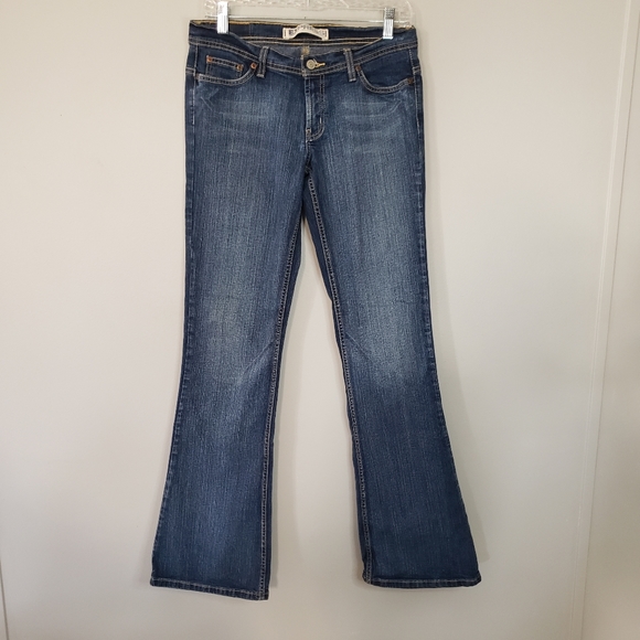 Express Super Low Rise Flare Leg Jeans - Picture 1 of 9